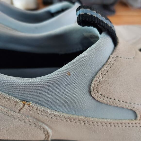 L.L. Bean Chunky Insulated Slip On Hiking Trail Light Blue Gray Suede Shoes 8.5 - Picture 7 of 8